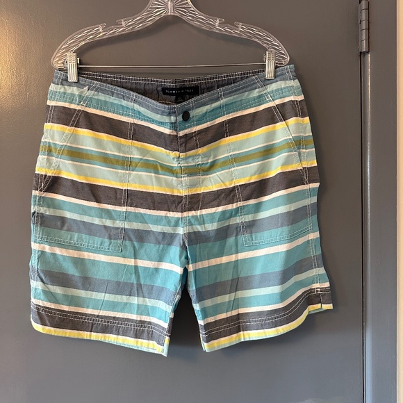 Tommy Hilfiger Striped Large Swim Trunks - Picture 1 of 3